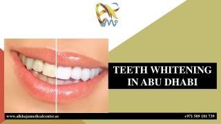 TEETH WHITENING  IN ABU DHABI
