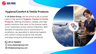 Hygiene/Comfort & Textile Products