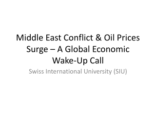 Middle East Conflict Sparks Oil Price Surge – Global Markets on Alert