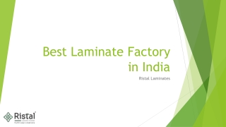 Find the Best Laminate Factory in India - Ristal Laminates