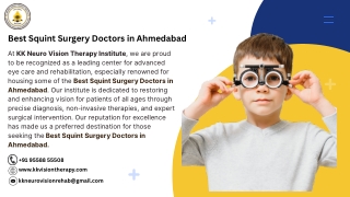 Best Squint Surgery Doctors in Ahmedabad