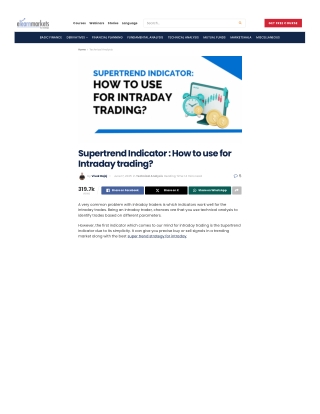 blog-elearnmarkets-com-supertrend-indicator-strategy-trading-