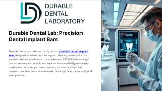 Durable Dental Lab Precision Dental Implant Bars