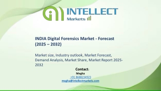 INDIA Digital Forensics Market Forecast (2025 – 2030)