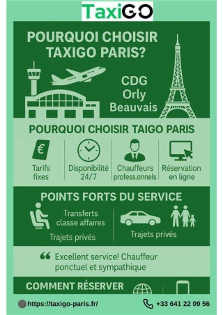 POURQUOI CHOISIR TAXIGO PARIS