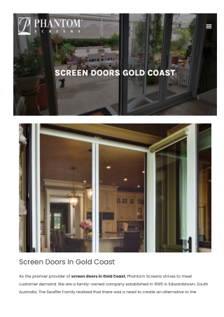 Screen Doors Gold Coast