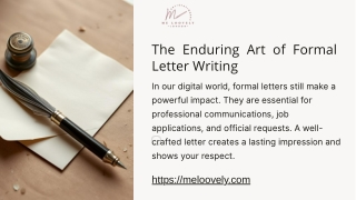 How to Write a Formal Letter Using Beautiful Stationery