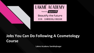 Jobs You Can Do Following A Cosmetology Course