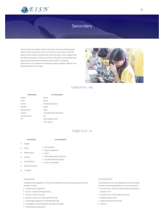 cbse schools in nashik | EISN