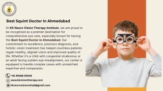 Best Squint Doctor In Ahmedabad