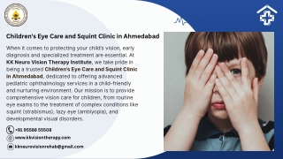Children's Eye Care and Squint Clinic in Ahmedabad