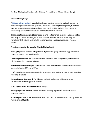 Modular Mining Architectures_ Redefining Profitability in Bitcoin Mining Script