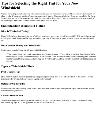 What's the Current Job Market for burlington nc windshield service Professionals