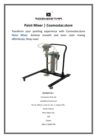 Paint Mixer.Cosmostar.store