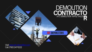 Demolition Contractor Apple Valley CA