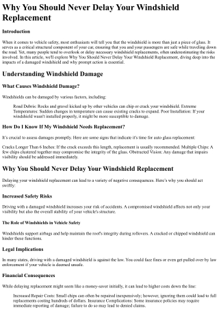 The 3 Greatest Moments in Blacksburg NC auto glass service History