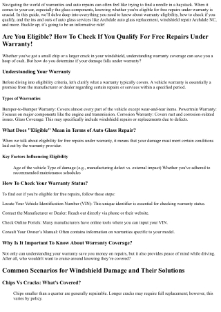 Are You Eligible? How To Check If You Qualify For Free Repairs Under Warranty!