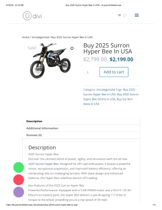 Buy 2025 Surron Hyper Bee In USA – buysurronbikesinusa