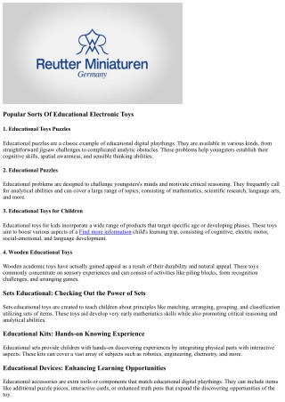 The Science Behind Educational Electronic Toys