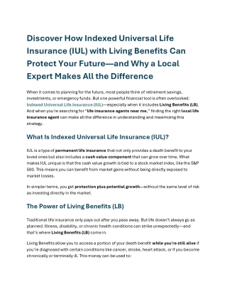 Life Insurance Agent Maryland