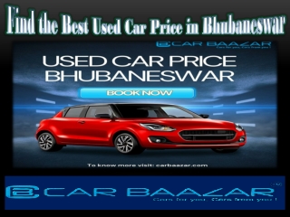 Find the Best Used Car Price in Bhubaneswar