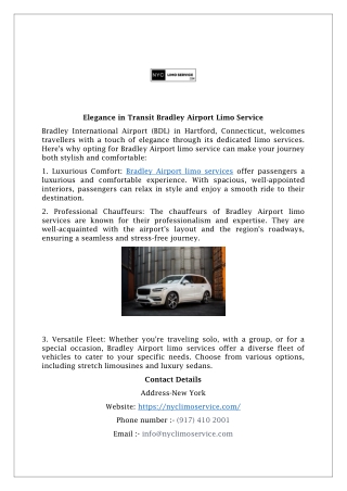 Elegance in Transit Bradley Airport Limo Service (1)
