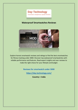 Reviews for smartwatch under 3000