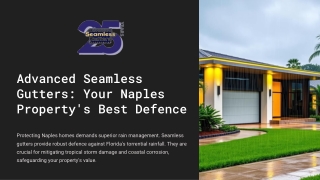 Advanced Seamless Gutters Your Naples Property's Best Defence