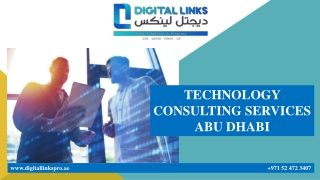 TECHNOLOGY CONSULTING SERVICES ABU DHABI