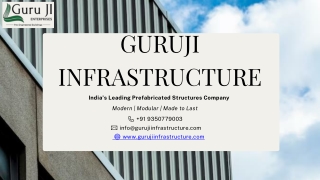 Best Prefabricated Structure Services in India  Guruji Infrastructure