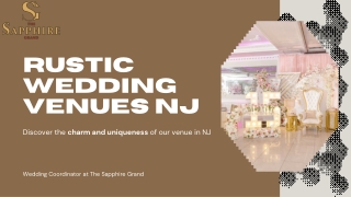 Rustic Wedding Venues NJ