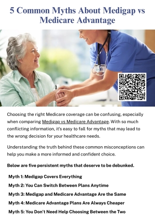 5 Common Myths About Medigap vs Medicare Advantage