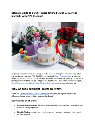 Ultimate Guide to Send Flowers Online Flower Delivery at Midnight with 20_ Discount-1