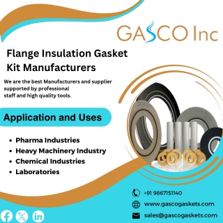 Flange Insulation Gasket | Industrial Cut Gaskets | Rubber Gaskets| Flexible Gra