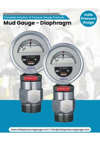 Mud Gauge - Diaphragm | India Pressure Gauge