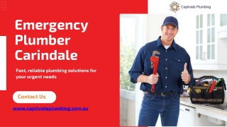 Fast Trusted 24/7 Emergency Plumber Carindale Service