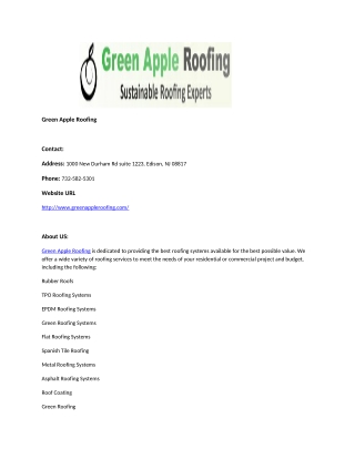 Green Apple Roofing