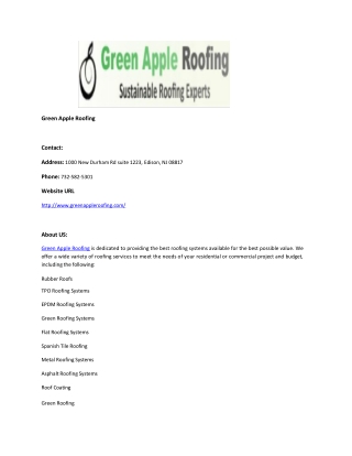 Green Apple Roofing
