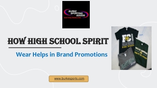 How High School Spirit Wear Helps in Brand Promotions