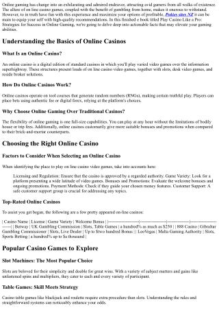 Play Casino Like a  Professional:  Methods for Success in  On-line  Gambling