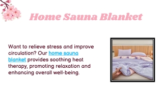 Home Sauna Blanket