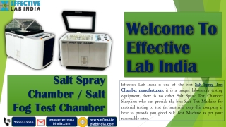 Salt Spray Chamber Working Features, Applications, Uses & Benefits for Industries