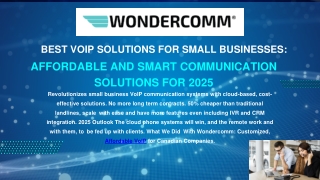 Best VoIP Solutions for Small Businesses Affordable and Smart Communication Solutions for 2025