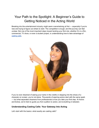 How to Become an Extra – A Beginner’s Guide to the Set