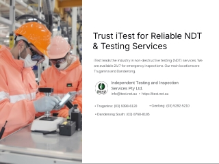 Need NDT, Ultrasonic Testing, or Welding Inspection?