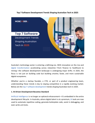 Why Software Development in Australia is Booming with Innovation