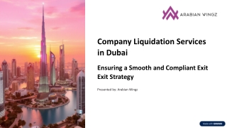 Company Liquidation Services in Dubai