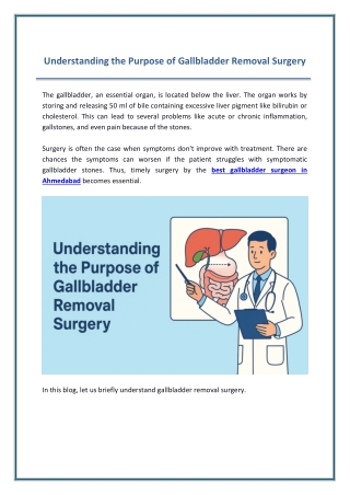Understanding the Purpose of Gallbladder Removal Surgery