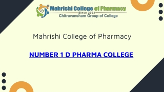 Number 1 d pharma college