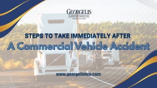 Steps To Take Immediately After A Commercial Vehicle Accident